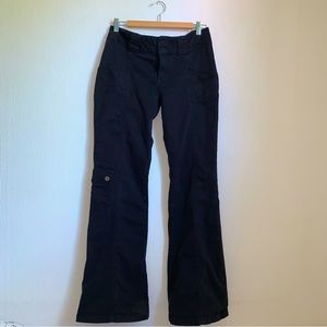 Y2K Vintage Guess Jeans Black Low-Rise Stretch Flare Cargo Pants
